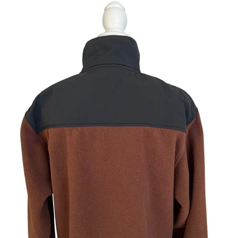 Blue Ocean Trading Co. Jacket Men's XL Black Brown Fleece Lightweight Athleisure